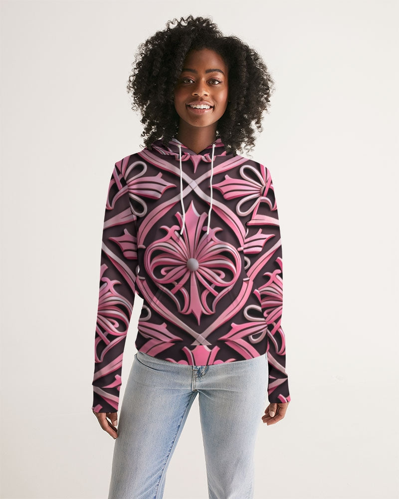 Rosa Y Negro 3D 2 Women's All-Over Print Hoodie