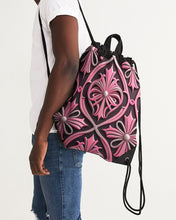 Indlæs billede til gallerivisning Rosa Y Negro 3D 2 Canvas Drawstring Bag