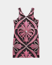 Load image into Gallery viewer, Rosa Y Negro 3D 2 Women&#39;s All-Over PrintRib Knit V Neck Mini Dress