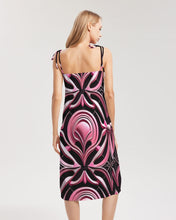 Load image into Gallery viewer, Tbd Women&#39;s All-Over Print Tie Strap Split Dress