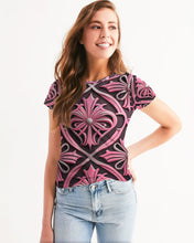 Load image into Gallery viewer, Rosa Y Negro 3D 2 Women&#39;s All-Over Print Tee