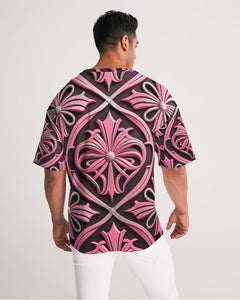 Rosa Y Negro 3D 2 Men's All-Over Print Premium Heavyweight Tee