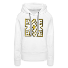 Afbeelding in Gallery-weergave laden, Gold Diamond 1 Women’s Premium Hoodie - white
