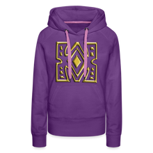 Afbeelding in Gallery-weergave laden, Gold Diamond 1 Women’s Premium Hoodie - purple 
