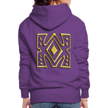 Afbeelding in Gallery-weergave laden, Gold Diamond 1 Women’s Premium Hoodie - purple 