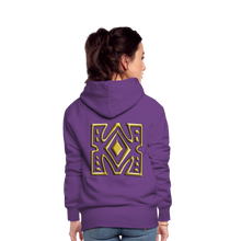 Afbeelding in Gallery-weergave laden, Gold Diamond 1 Women’s Premium Hoodie - purple 