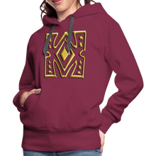 Afbeelding in Gallery-weergave laden, Gold Diamond 1 Women’s Premium Hoodie - burgundy