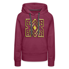 Afbeelding in Gallery-weergave laden, Gold Diamond 1 Women’s Premium Hoodie - burgundy