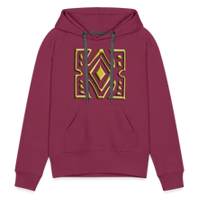 Afbeelding in Gallery-weergave laden, Gold Diamond 1 Women’s Premium Hoodie - burgundy