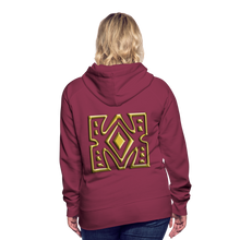 Afbeelding in Gallery-weergave laden, Gold Diamond 1 Women’s Premium Hoodie - burgundy