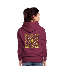 Afbeelding in Gallery-weergave laden, Gold Diamond 1 Women’s Premium Hoodie - burgundy