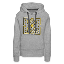 Afbeelding in Gallery-weergave laden, Gold Diamond 1 Women’s Premium Hoodie - heather grey