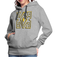 Afbeelding in Gallery-weergave laden, Gold Diamond 1 Women’s Premium Hoodie - heather grey