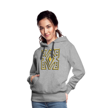 Afbeelding in Gallery-weergave laden, Gold Diamond 1 Women’s Premium Hoodie - heather grey