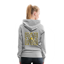 Afbeelding in Gallery-weergave laden, Gold Diamond 1 Women’s Premium Hoodie - heather grey