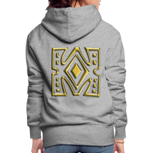 Afbeelding in Gallery-weergave laden, Gold Diamond 1 Women’s Premium Hoodie - heather grey