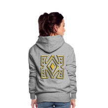 Afbeelding in Gallery-weergave laden, Gold Diamond 1 Women’s Premium Hoodie - heather grey