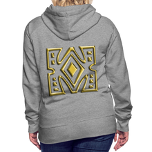 Afbeelding in Gallery-weergave laden, Gold Diamond 1 Women’s Premium Hoodie - heather grey