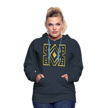 Afbeelding in Gallery-weergave laden, Gold Diamond 1 Women’s Premium Hoodie - navy