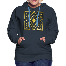 Afbeelding in Gallery-weergave laden, Gold Diamond 1 Women’s Premium Hoodie - navy