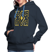 Afbeelding in Gallery-weergave laden, Gold Diamond 1 Women’s Premium Hoodie - navy