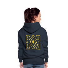 Afbeelding in Gallery-weergave laden, Gold Diamond 1 Women’s Premium Hoodie - navy