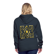 Afbeelding in Gallery-weergave laden, Gold Diamond 1 Women’s Premium Hoodie - navy