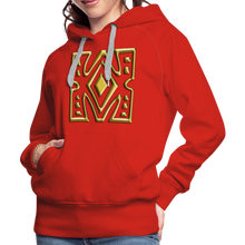 Afbeelding in Gallery-weergave laden, Gold Diamond 1 Women’s Premium Hoodie - red