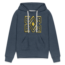 Afbeelding in Gallery-weergave laden, Gold Diamond 1 Women’s Premium Hoodie - heather denim