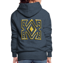 Afbeelding in Gallery-weergave laden, Gold Diamond 1 Women’s Premium Hoodie - heather denim