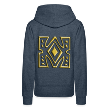 Afbeelding in Gallery-weergave laden, Gold Diamond 1 Women’s Premium Hoodie - heather denim
