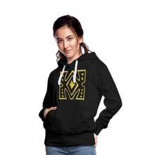 Afbeelding in Gallery-weergave laden, Gold Diamond 1 Women’s Premium Hoodie - charcoal grey