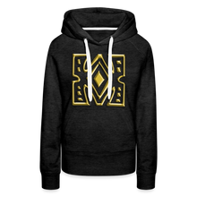 Afbeelding in Gallery-weergave laden, Gold Diamond 1 Women’s Premium Hoodie - charcoal grey