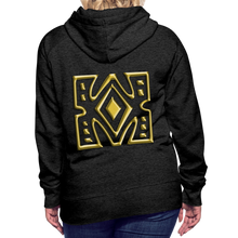 Afbeelding in Gallery-weergave laden, Gold Diamond 1 Women’s Premium Hoodie - charcoal grey