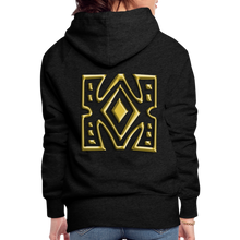 Afbeelding in Gallery-weergave laden, Gold Diamond 1 Women’s Premium Hoodie - charcoal grey