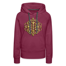 Indlæs billede til gallerivisning Crest 2 Women’s Premium Hoodie - burgundy