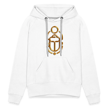 Indlæs billede til gallerivisning Brass Scarab 1 Women’s Premium Hoodie - white