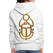 Indlæs billede til gallerivisning Brass Scarab 1 Women’s Premium Hoodie - white