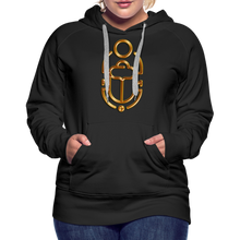 Indlæs billede til gallerivisning Brass Scarab 1 Women’s Premium Hoodie - black