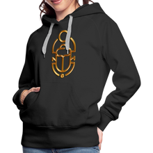 Indlæs billede til gallerivisning Brass Scarab 1 Women’s Premium Hoodie - black