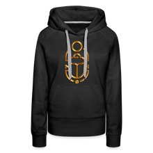Indlæs billede til gallerivisning Brass Scarab 1 Women’s Premium Hoodie - black