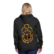 Indlæs billede til gallerivisning Brass Scarab 1 Women’s Premium Hoodie - black