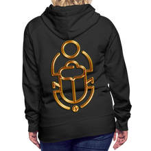 Indlæs billede til gallerivisning Brass Scarab 1 Women’s Premium Hoodie - black