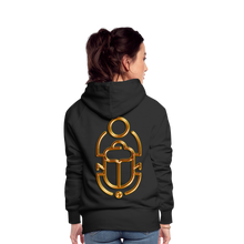 Indlæs billede til gallerivisning Brass Scarab 1 Women’s Premium Hoodie - black