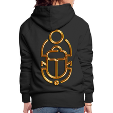 Indlæs billede til gallerivisning Brass Scarab 1 Women’s Premium Hoodie - black