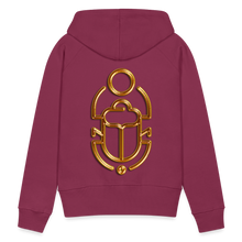 Indlæs billede til gallerivisning Brass Scarab 1 Women’s Premium Hoodie - burgundy