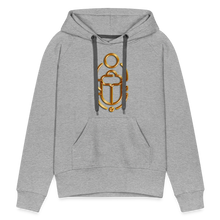 Indlæs billede til gallerivisning Brass Scarab 1 Women’s Premium Hoodie - heather grey