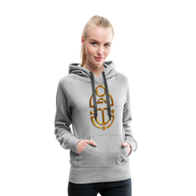 Indlæs billede til gallerivisning Brass Scarab 1 Women’s Premium Hoodie - heather grey
