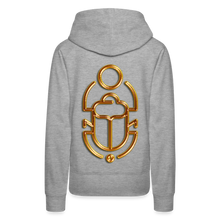 Indlæs billede til gallerivisning Brass Scarab 1 Women’s Premium Hoodie - heather grey