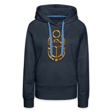 Indlæs billede til gallerivisning Brass Scarab 1 Women’s Premium Hoodie - navy